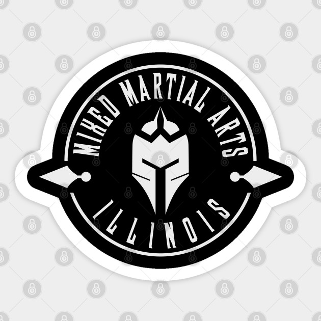 Mixed Martial Arts ILLINOIS - Mma - Sticker | TeePublic